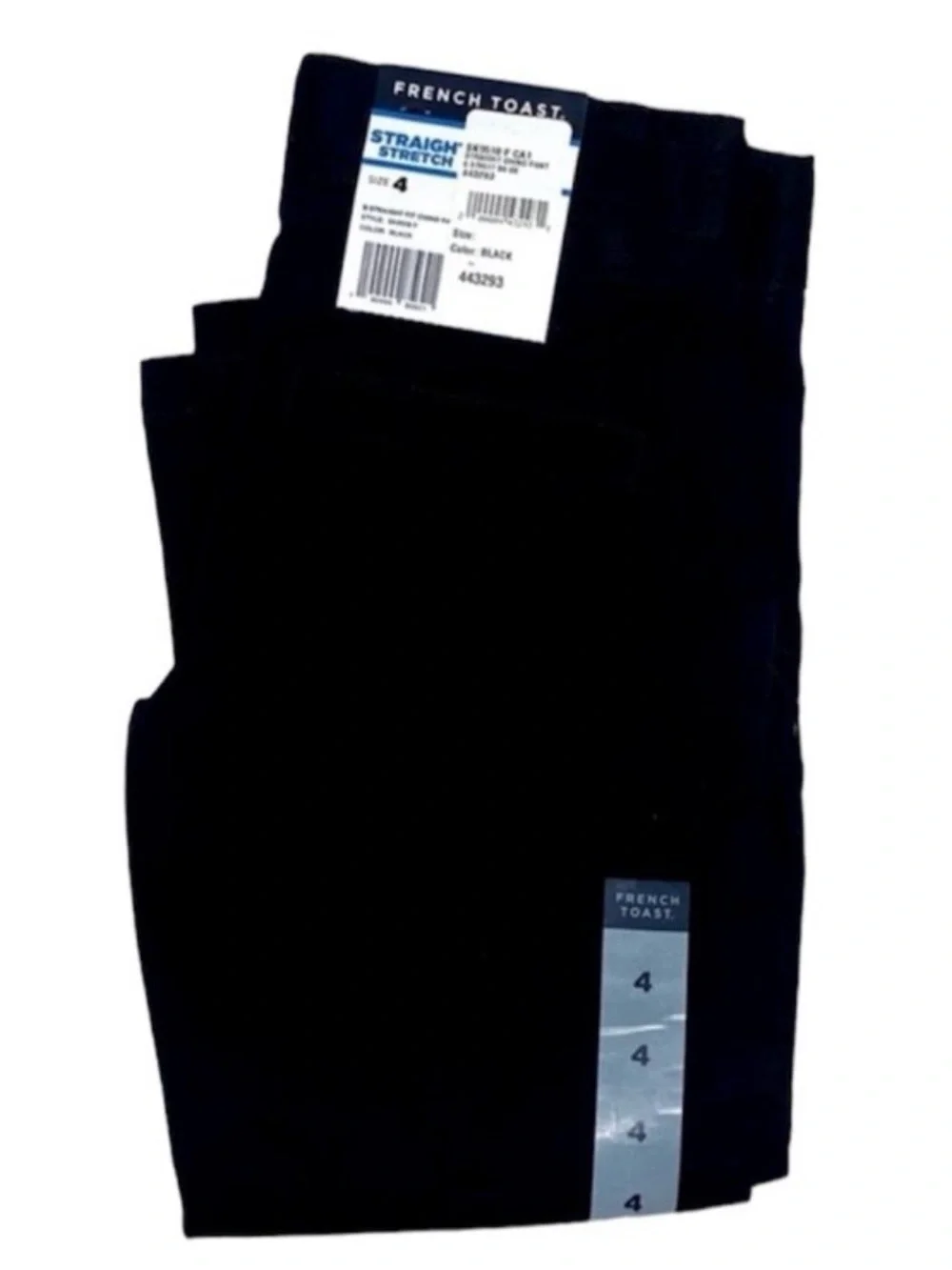 Boys French Toast Black Uniform / Dress Pants Size 4